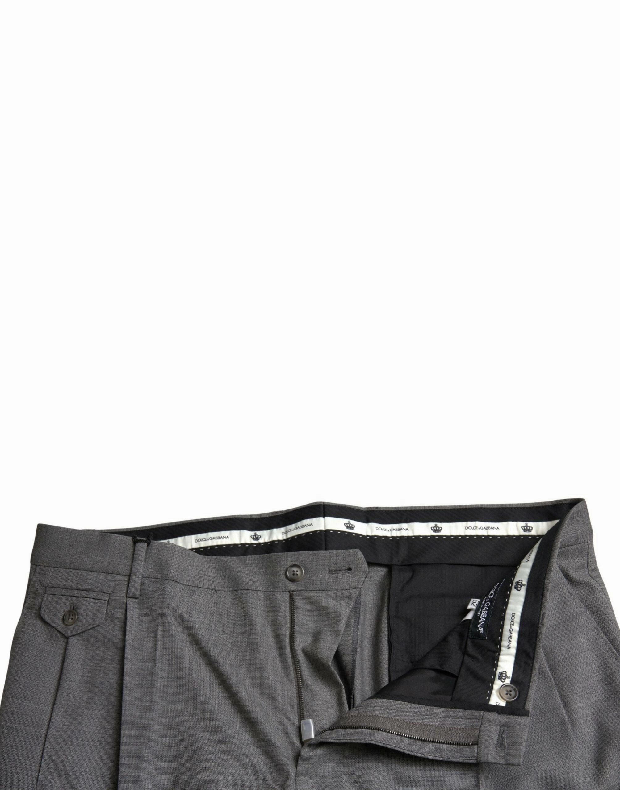 Dolce & Gabbana Elegant Skinny Wool Dress Pants in Men's