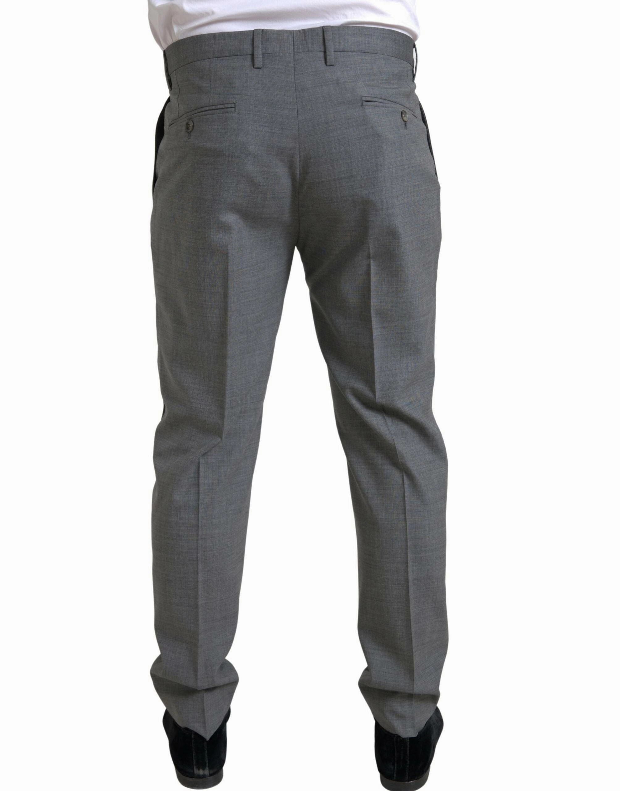 Dolce & Gabbana Elegant Skinny Wool Dress Pants in Men's
