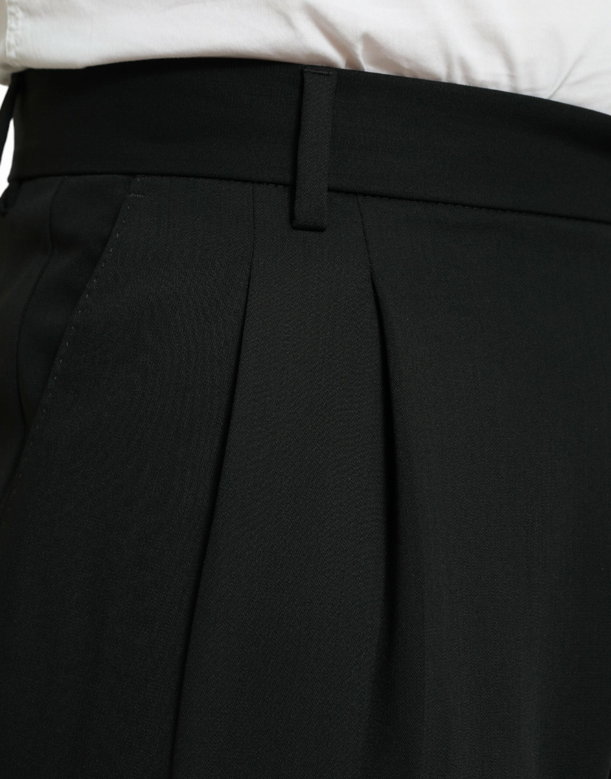 Dolce & Gabbana Elegant Wool Dress Men's Pants