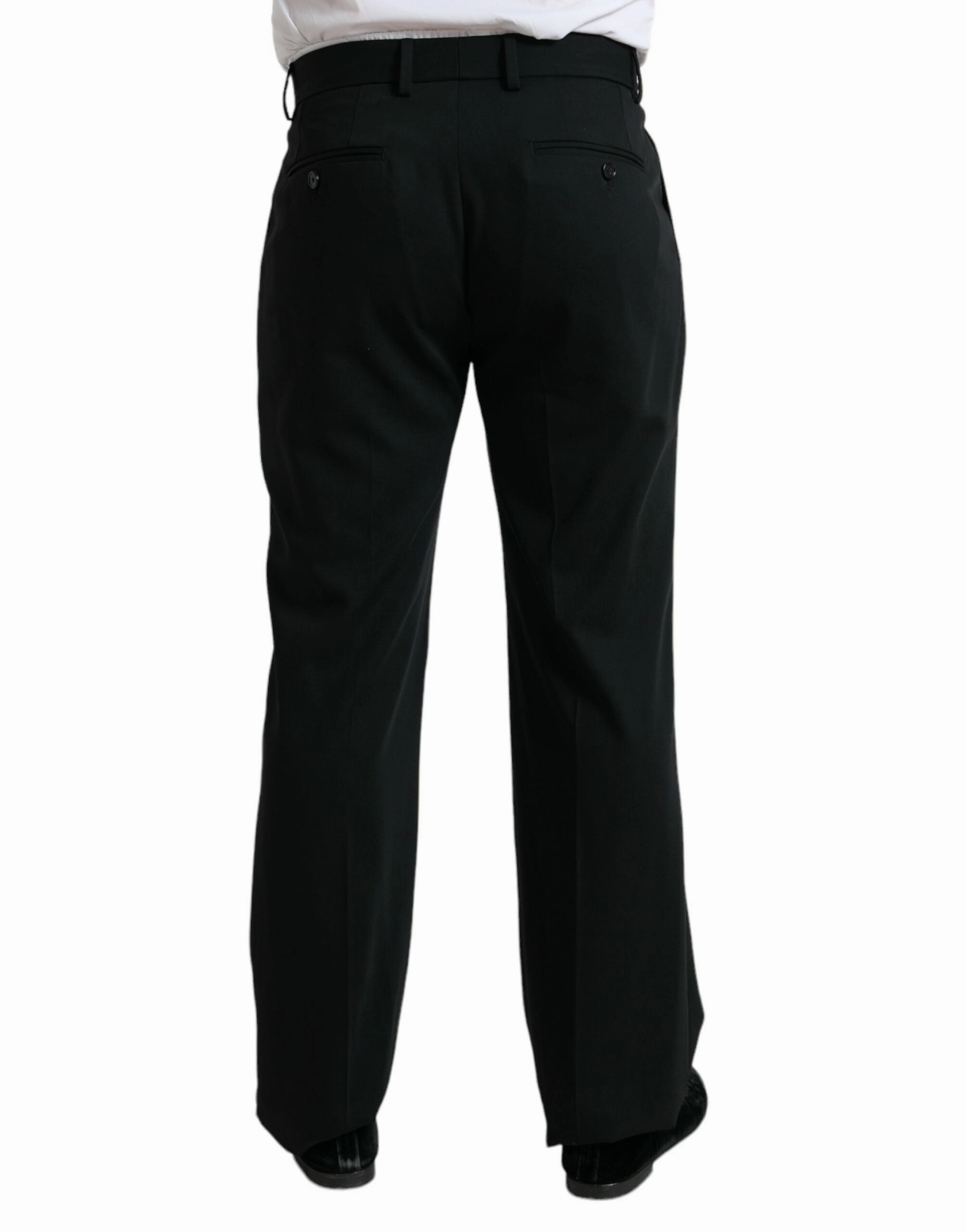 Dolce & Gabbana Elegant Wool Dress Men's Pants