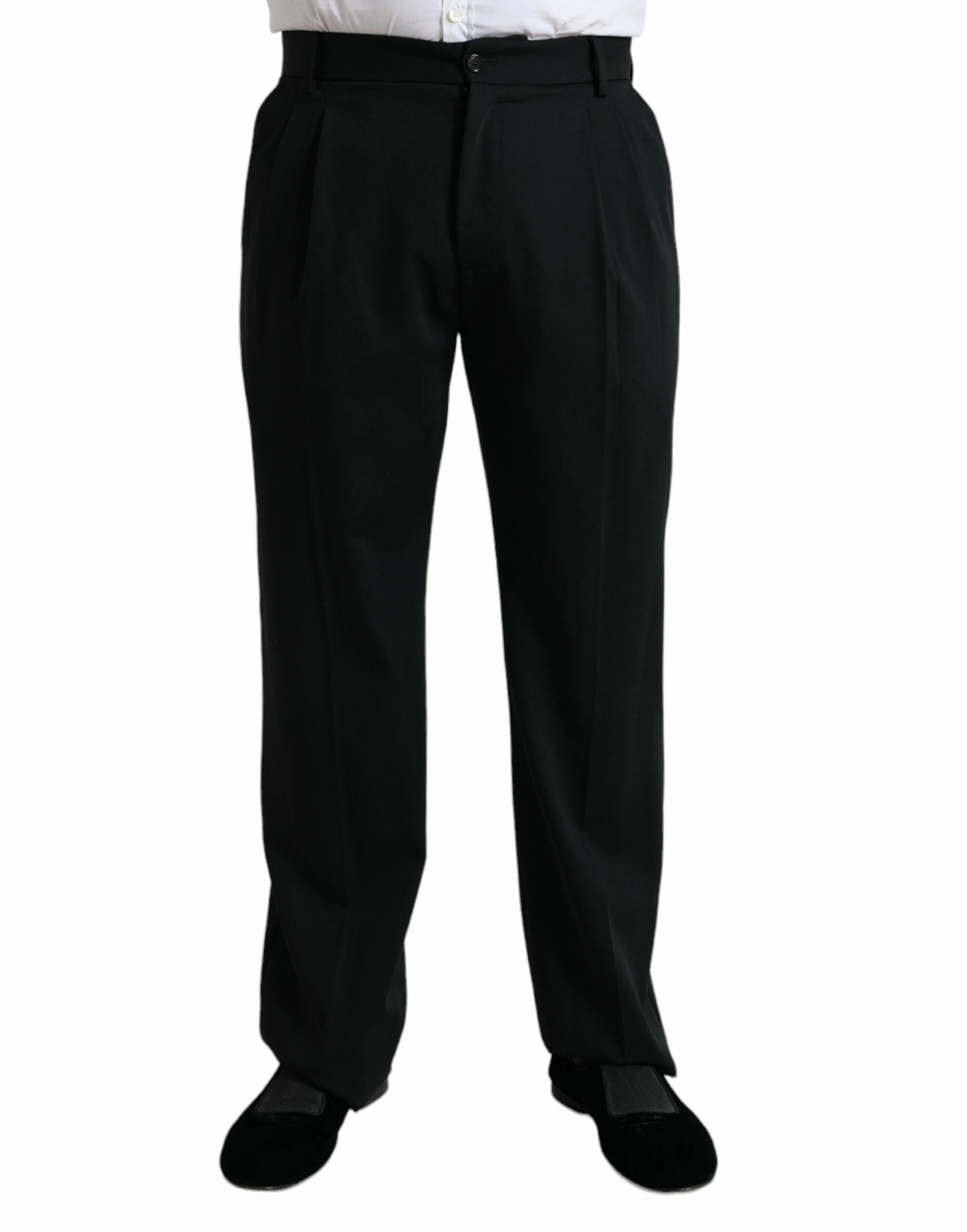 Dolce & Gabbana Elegant Wool Dress Men's Pants