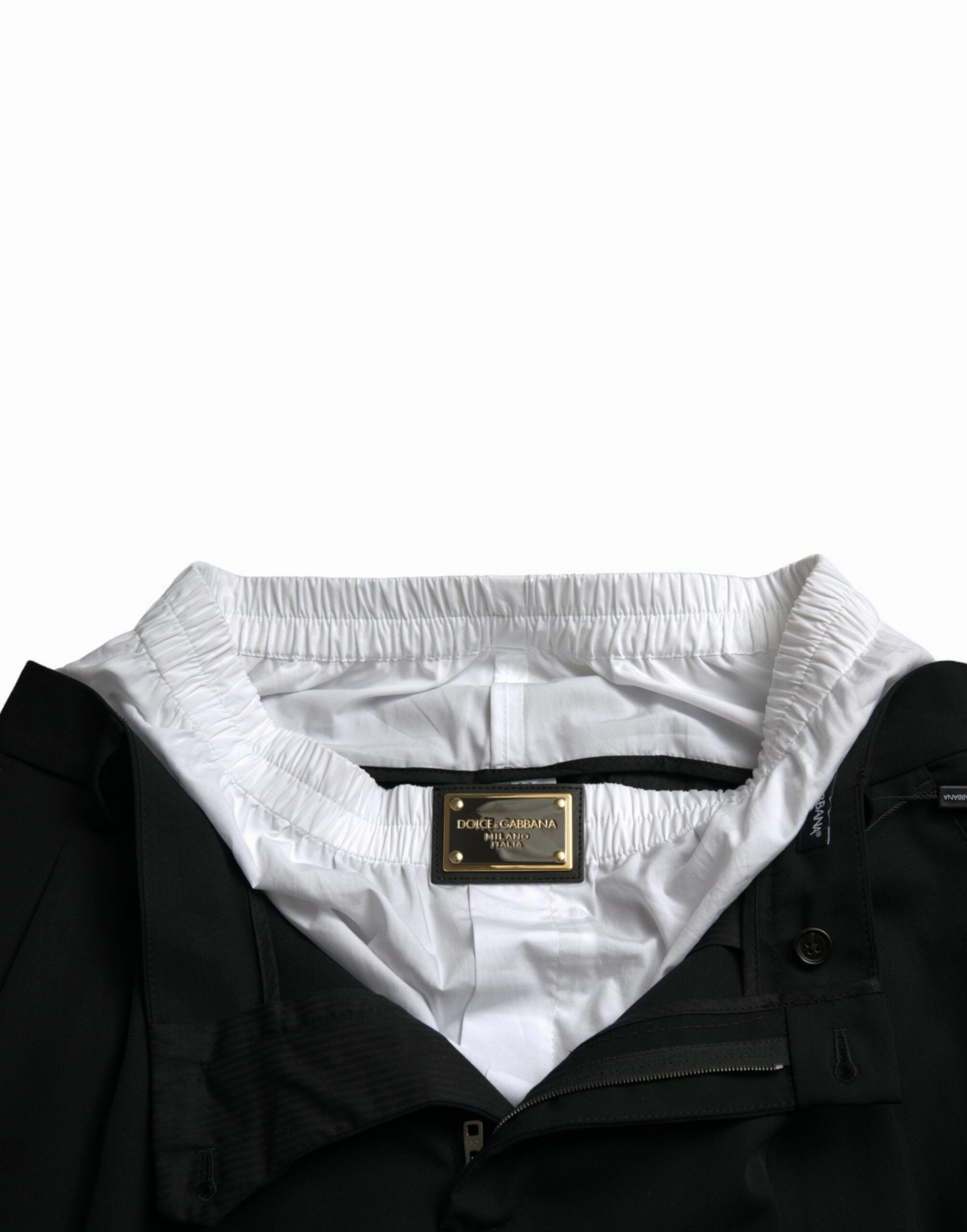 Dolce & Gabbana Elegant Wool Dress Men's Pants