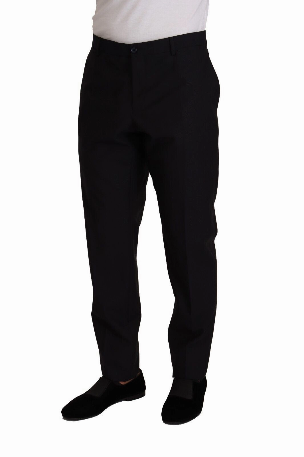 Dolce & Gabbana Elegant  Wool Silk Tuxedo Men's Trousers