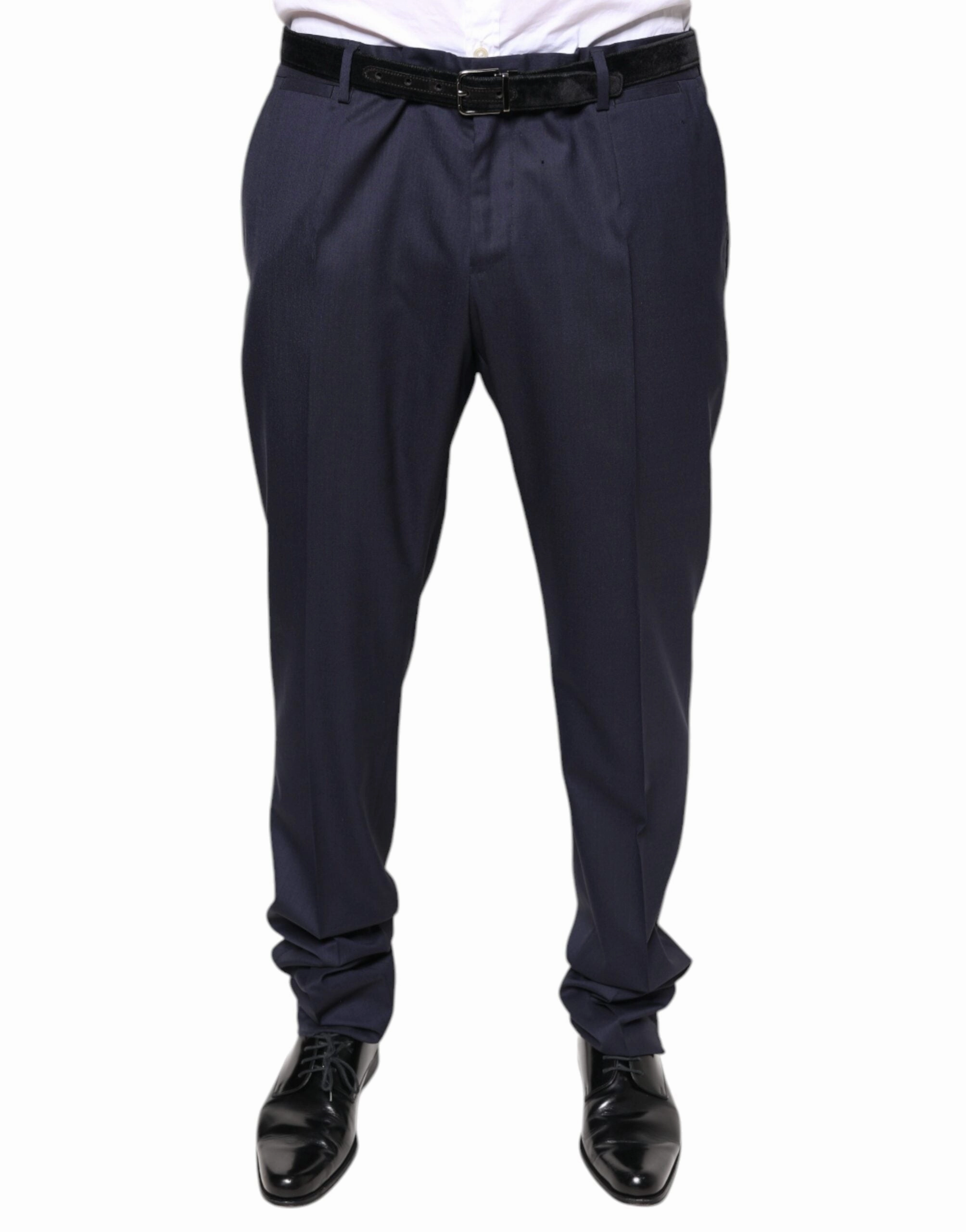 Dolce & Gabbana Wool Skinny Formal Dress Men's Pants