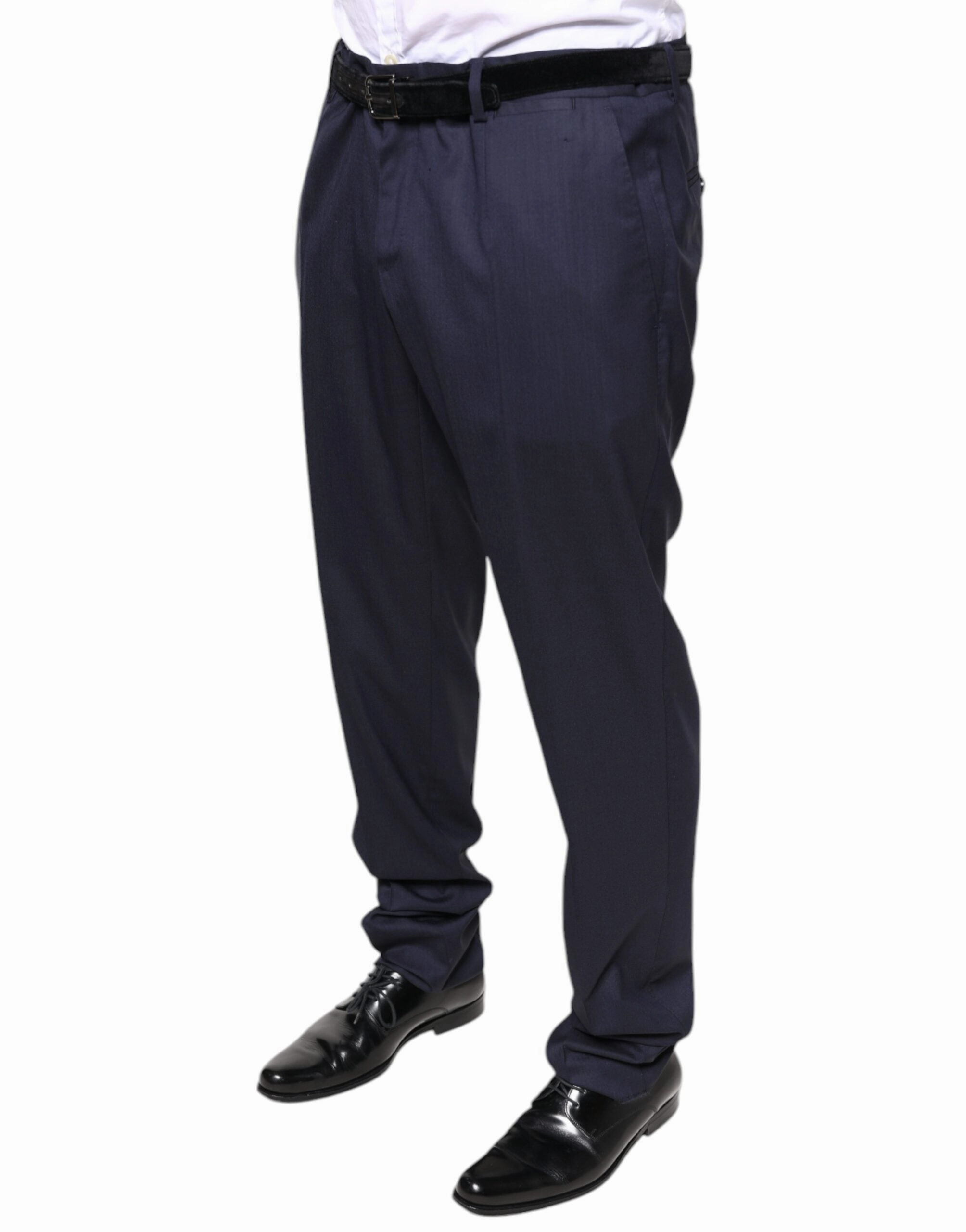 Dolce & Gabbana Wool Skinny Formal Dress Men's Pants