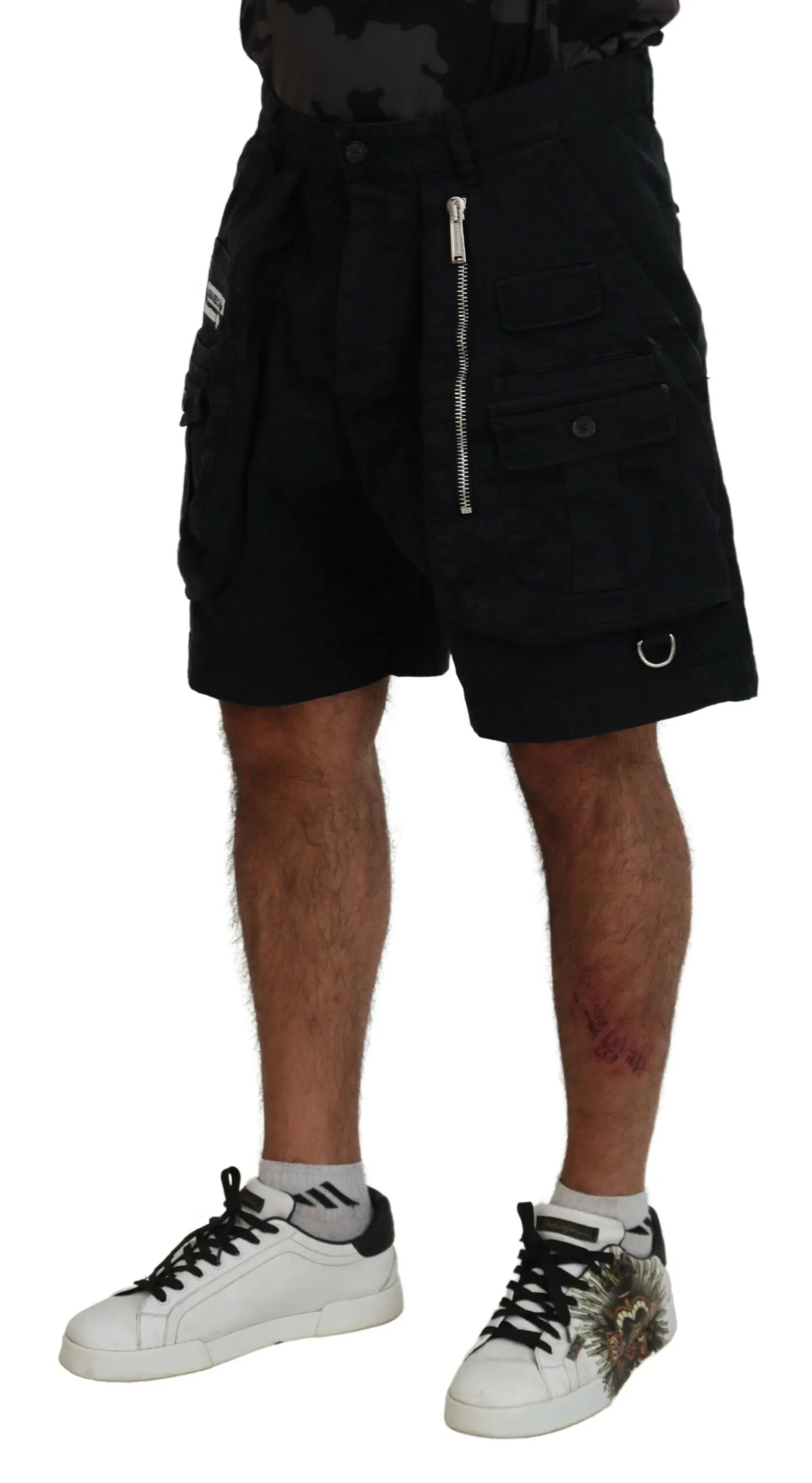 Dsqua  Cotton Cargo Boxer Above Knee Men's Shorts