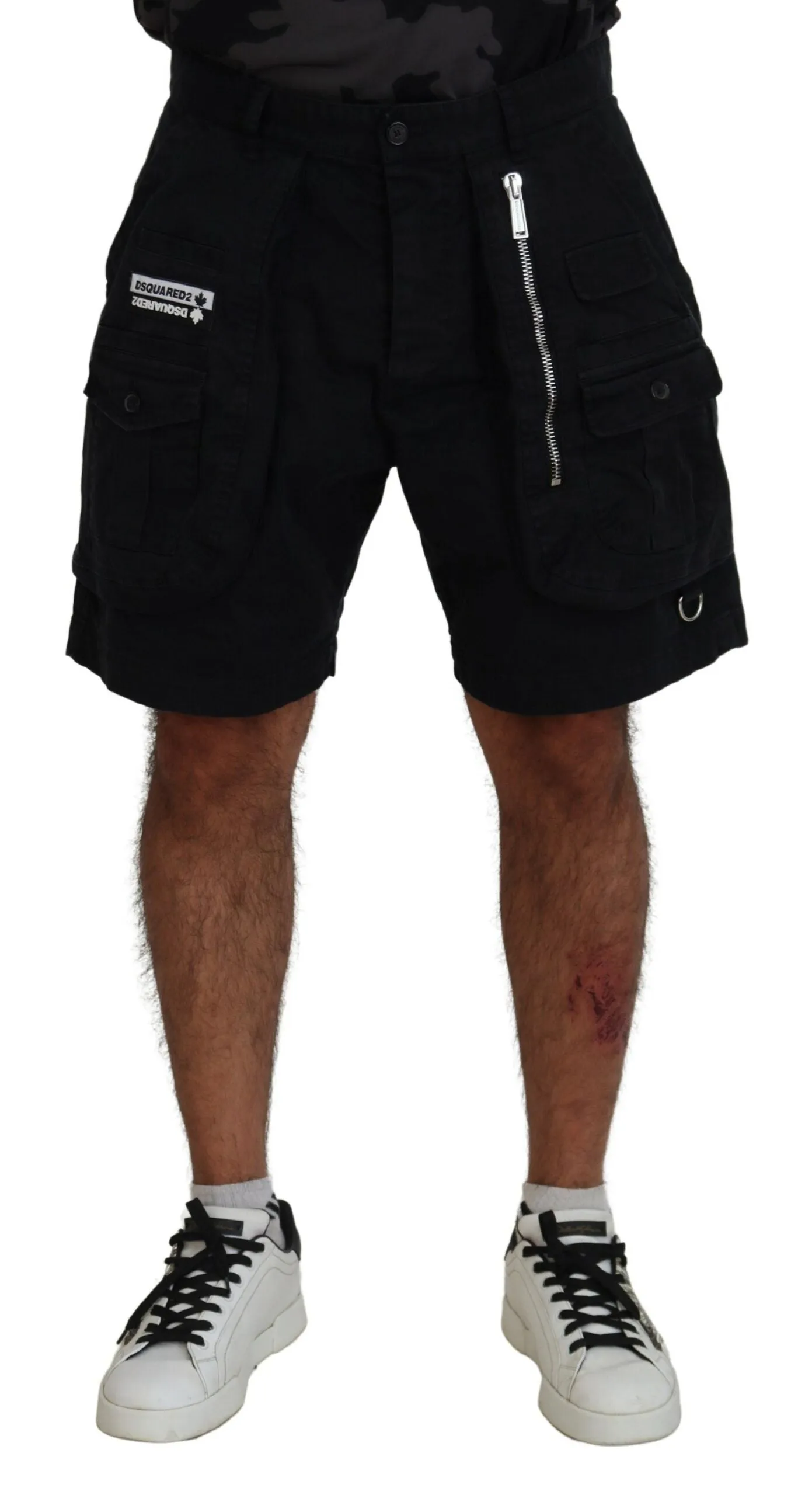 Dsqua  Cotton Cargo Boxer Above Knee Men's Shorts