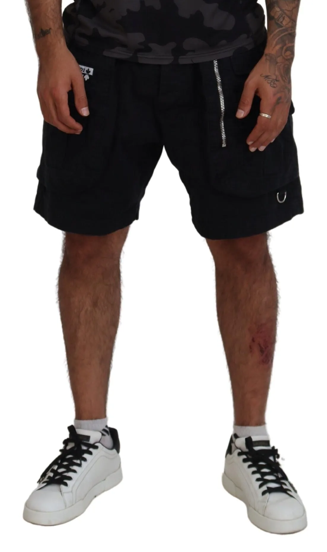 Dsqua  Cotton Cargo Boxer Above Knee Men's Shorts