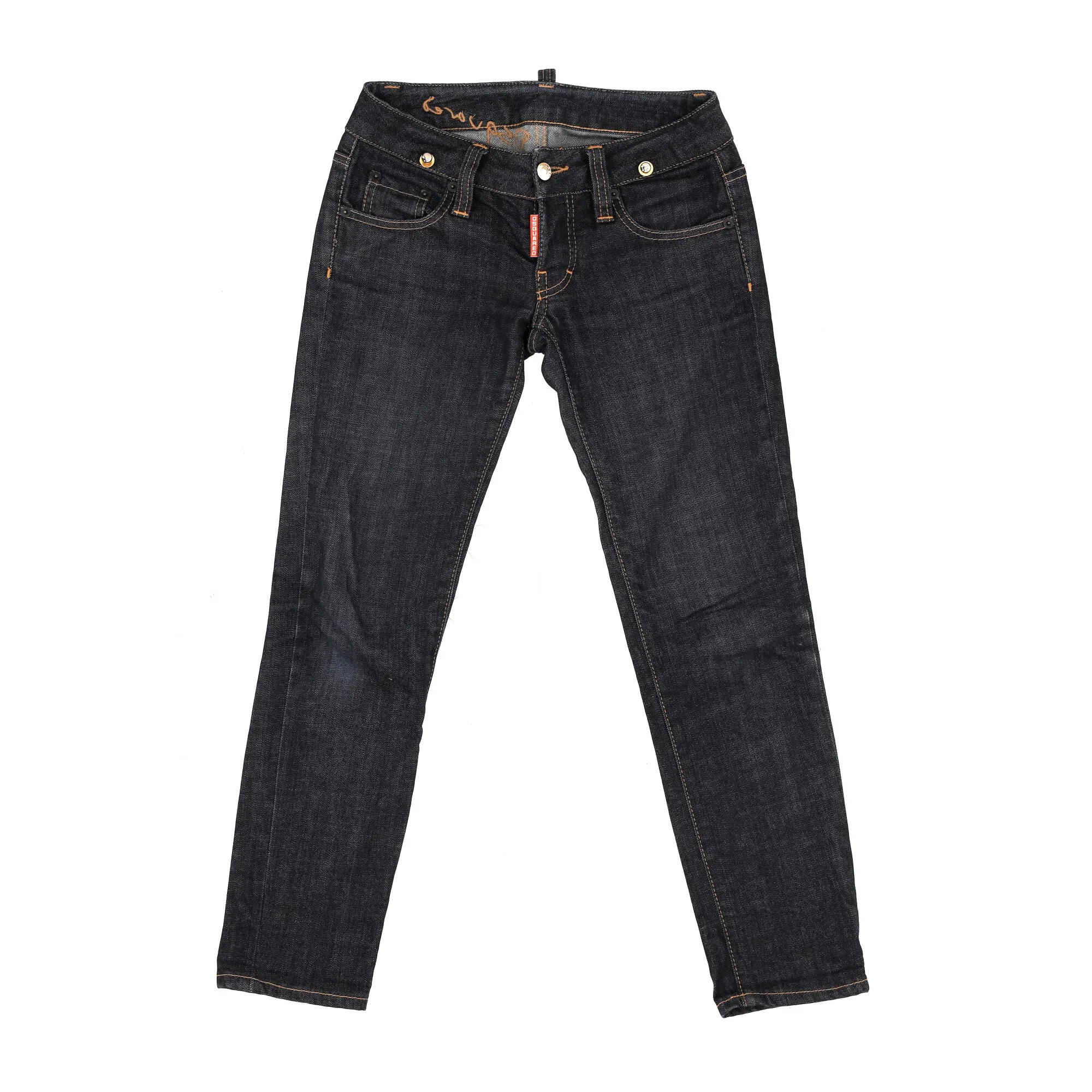 Dsquared2 Slim Fit Jeans in Navy Blue Cotton