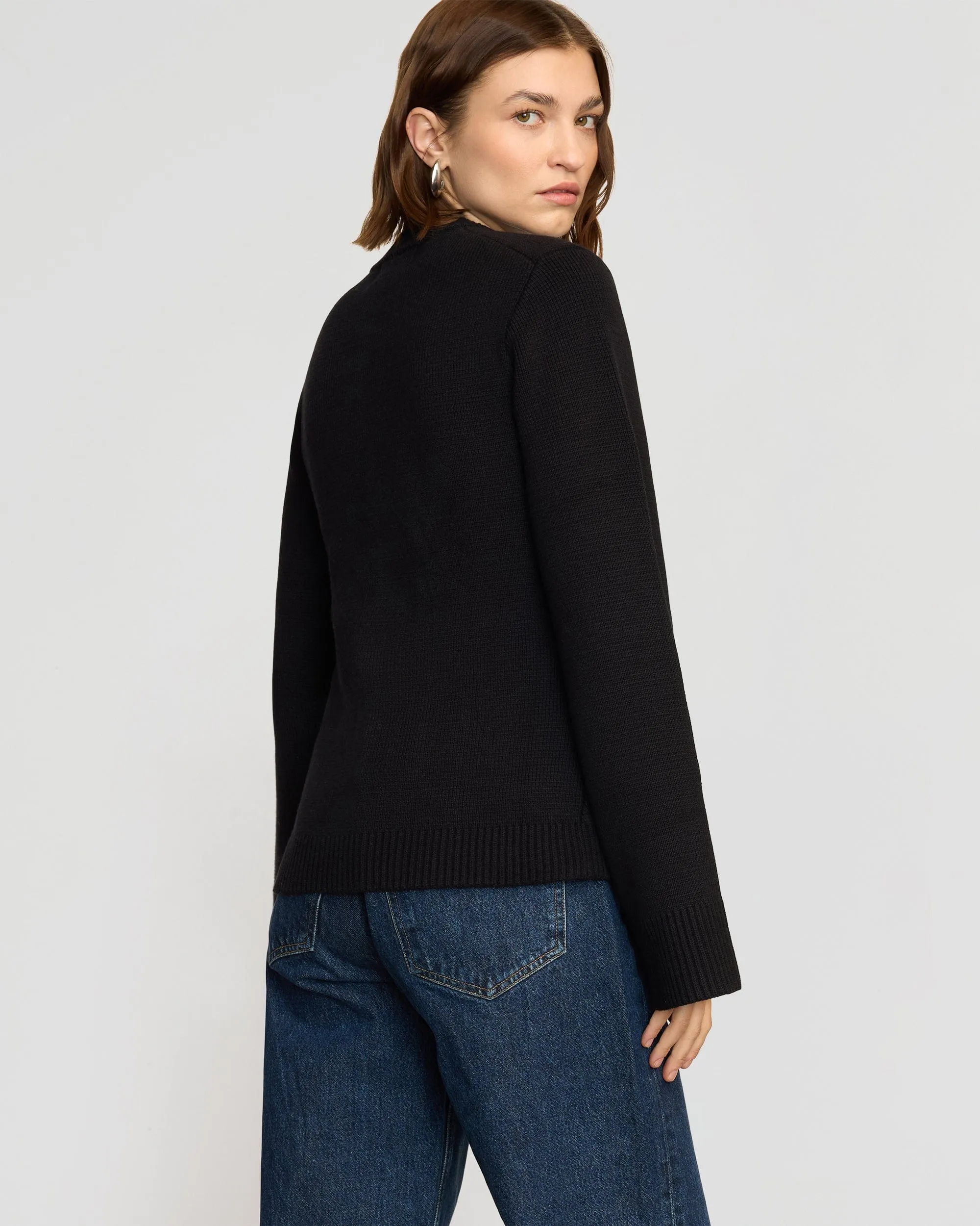 Eames Organic Cotton-Wool Button Cardigan