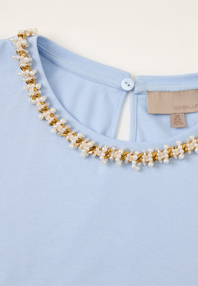 Embellished Chain-detail Sleeveless top