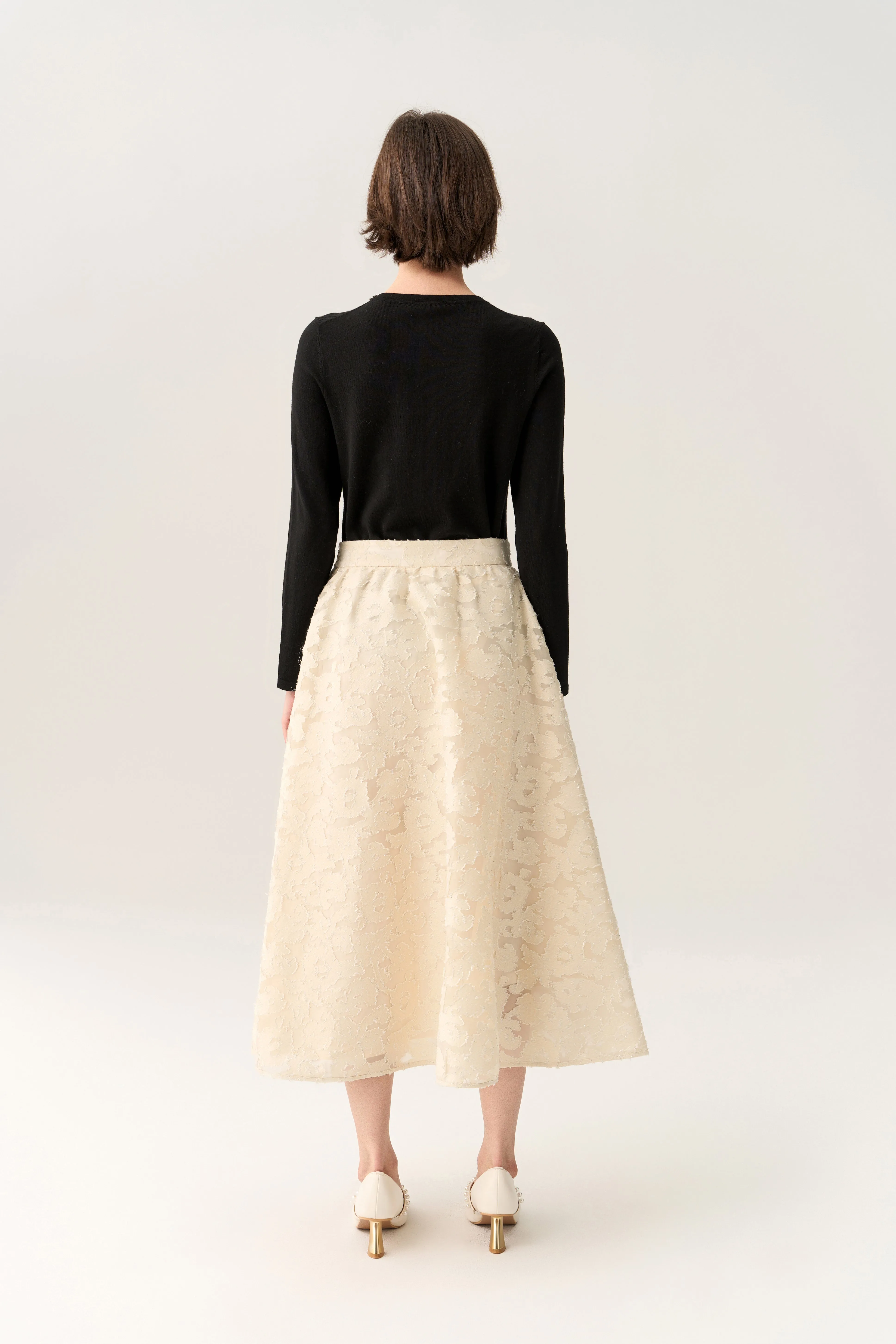 Embellished Neck Pullover