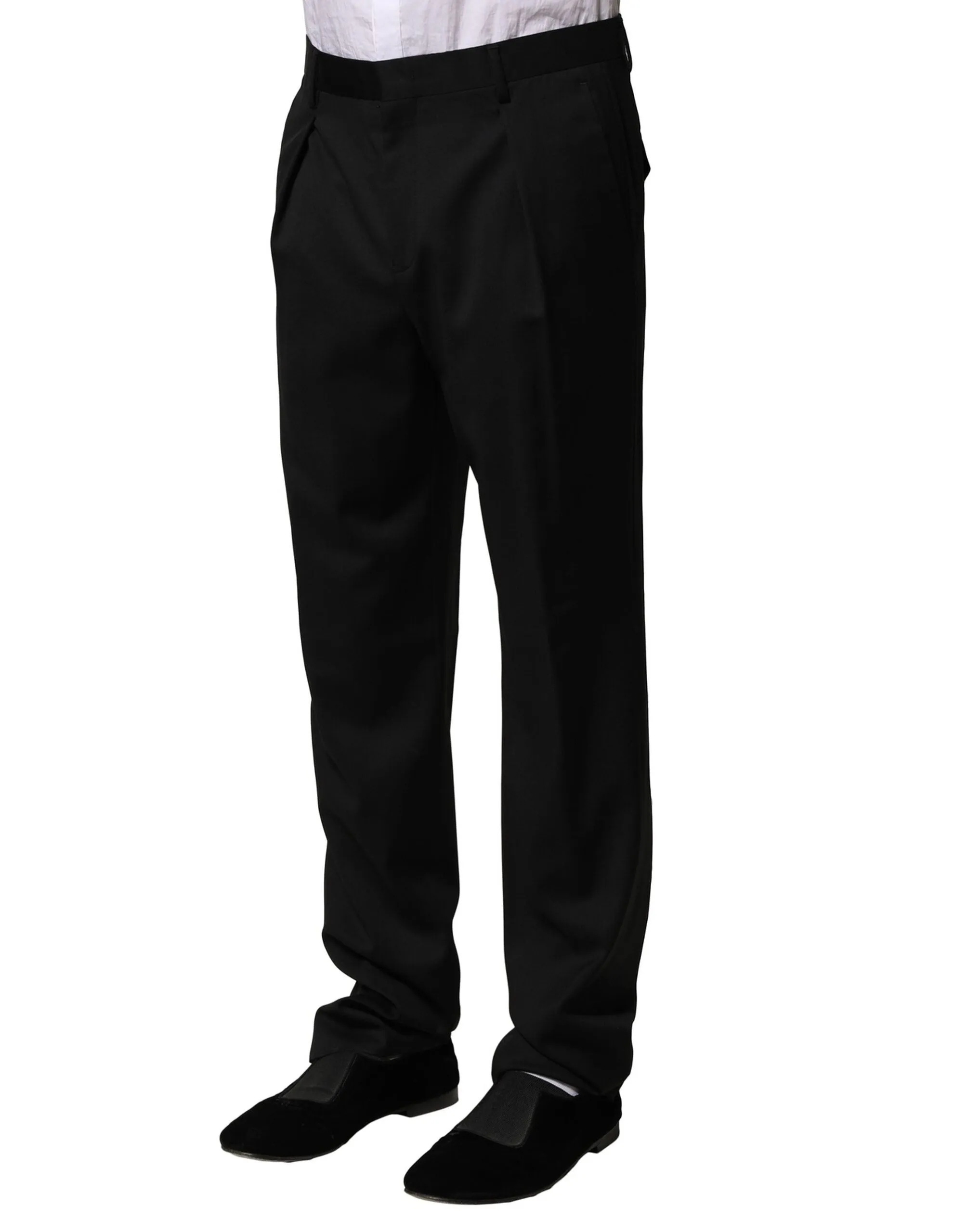 Emporio Armani Wool Straight Men Formal Men's Pants