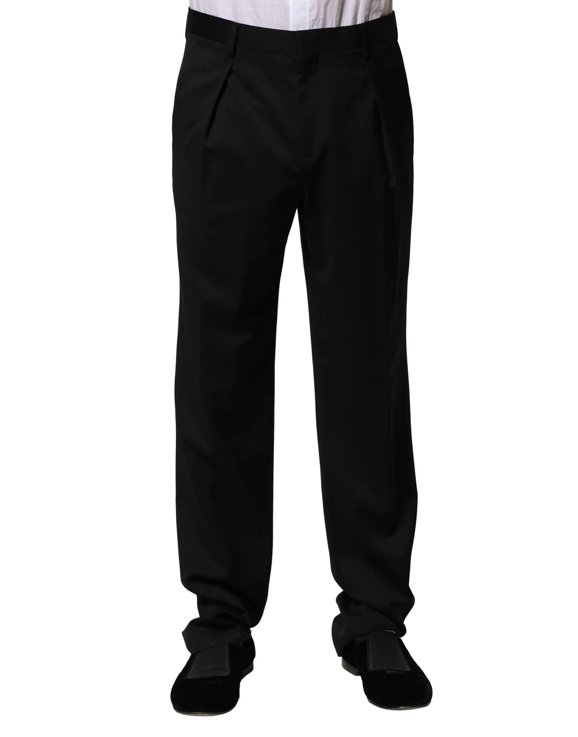 Emporio Armani Wool Straight Men Formal Men's Pants
