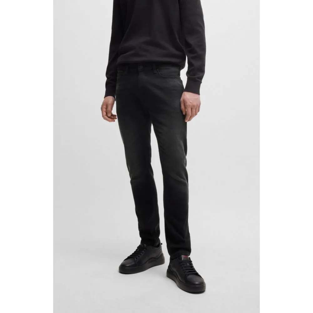 Extra-slim-fit jeans in black-black stretch denim