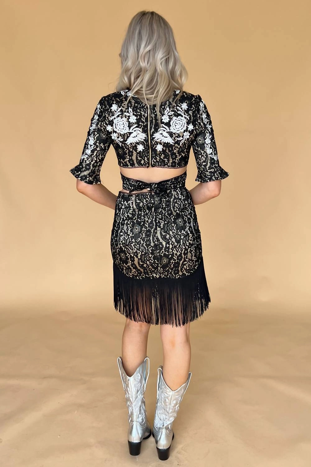 Fan Girl Dress Set In Black/white