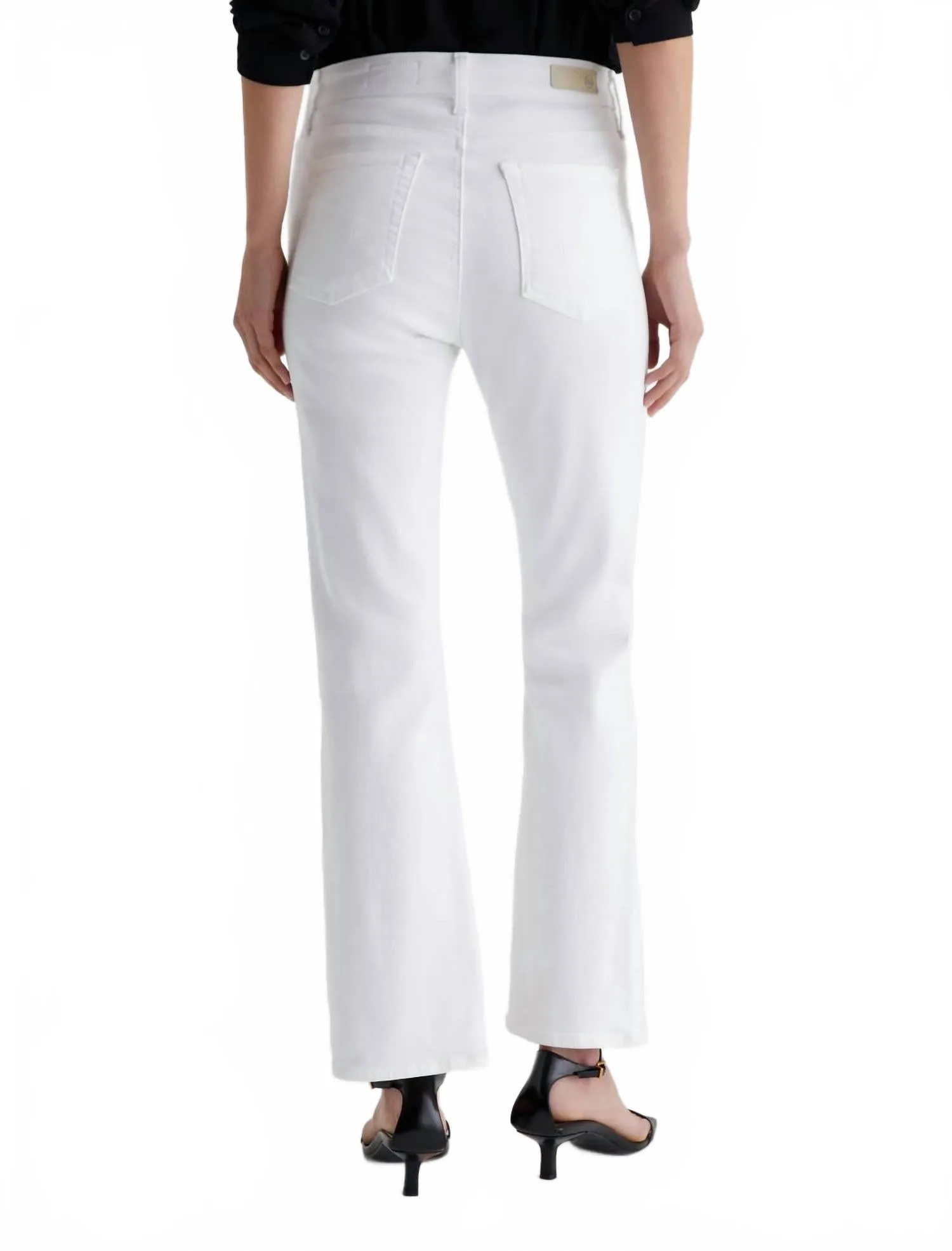 Farrah Boot Crop Jeans In Gallery White
