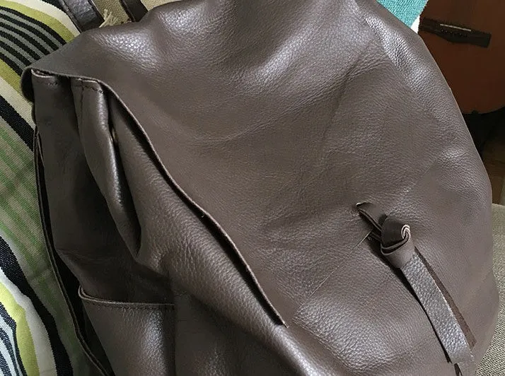 Fashion Black LEATHER WOMEN Backpack School Backpacks Travel Backpack FOR WOMEN