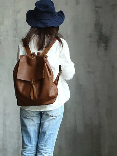 Fashion Black LEATHER WOMEN Backpack School Backpacks Travel Backpack FOR WOMEN