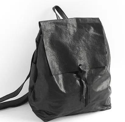 Fashion Black LEATHER WOMEN Backpack School Backpacks Travel Backpack FOR WOMEN