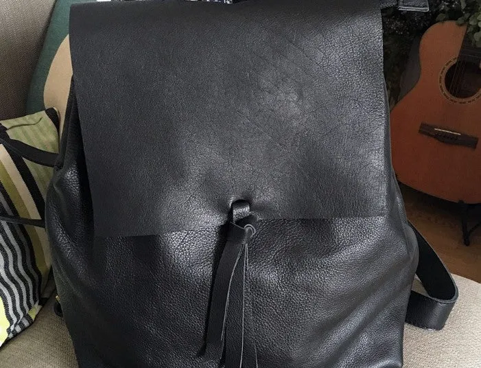 Fashion Black LEATHER WOMEN Backpack School Backpacks Travel Backpack FOR WOMEN