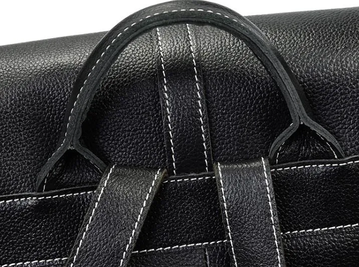 Fashion Black Mens Backpacks Vintage School Backpack Travel Backpack Bags for Men