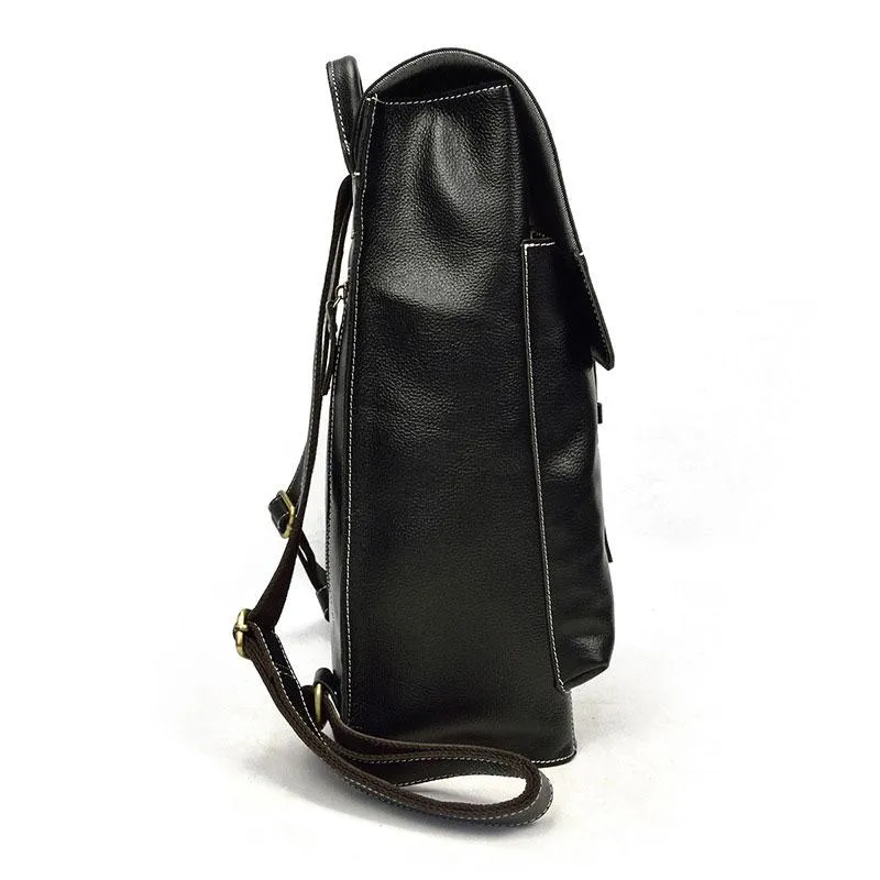 Fashion Black Mens Backpacks Vintage School Backpack Travel Backpack Bags for Men