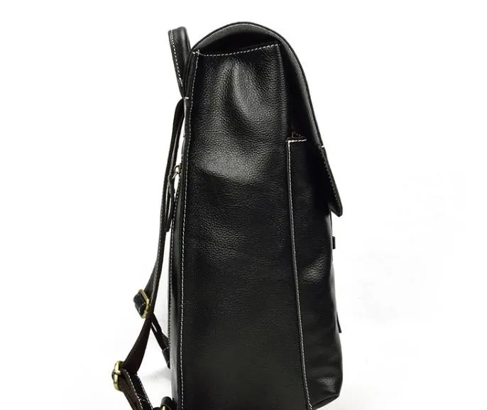 Fashion Black Mens Backpacks Vintage School Backpack Travel Backpack Bags for Men