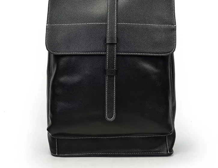 Fashion Black Mens Backpacks Vintage School Backpack Travel Backpack Bags for Men