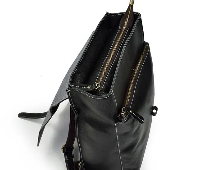 Fashion Black Mens Backpacks Vintage School Backpack Travel Backpack Bags for Men