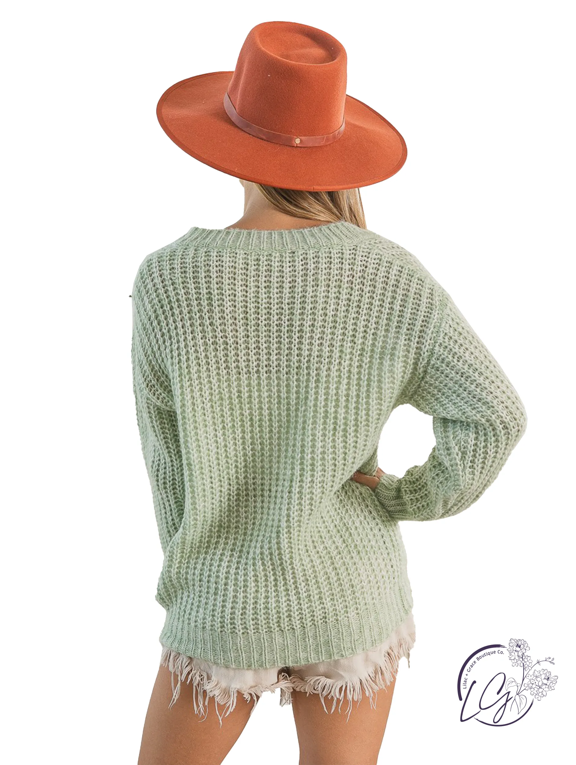 Feeling Good Deep V-Neck Sweater