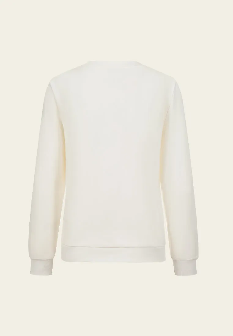 Floral-embroidered Jumper