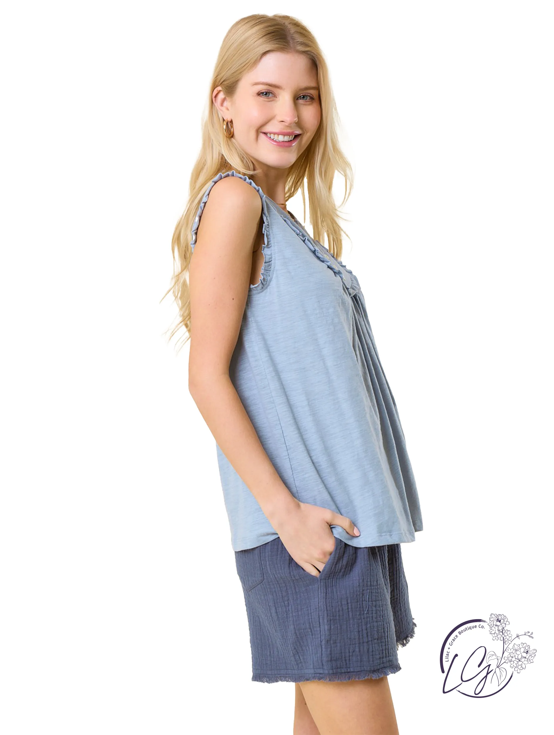 Flow in Frills Top