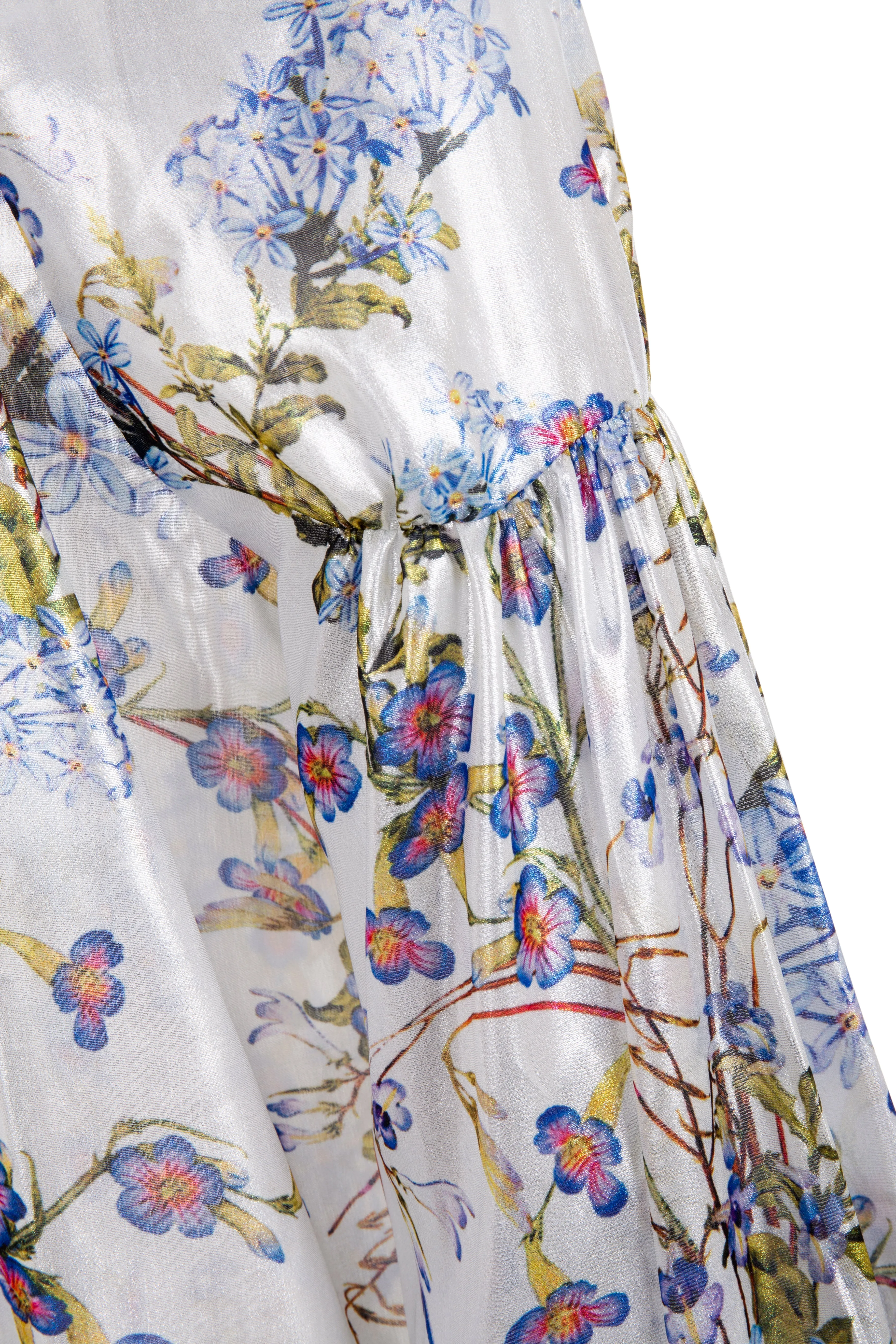 Flower Embroidered Beaded Long Sleeve Shirt