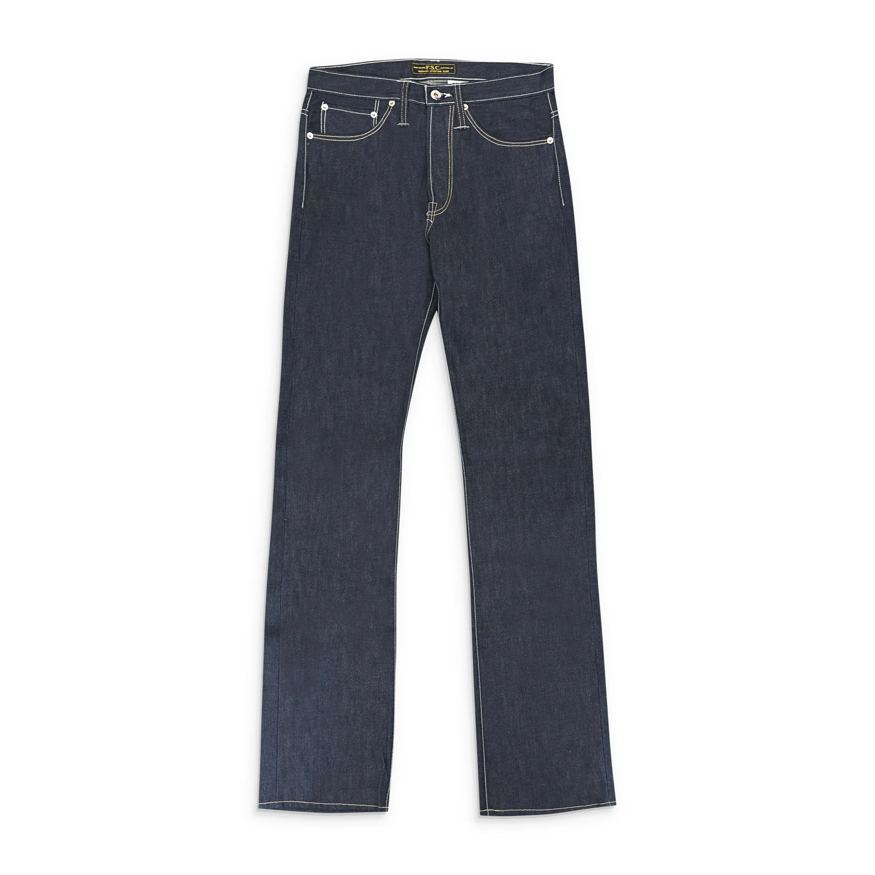 Freeman'S Sporting Club Wash Denim Straight Jeans - Green