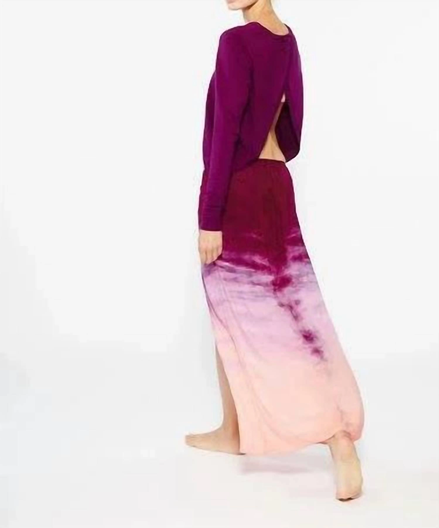 Fresh Horison Dye Skirt In Boysonberry
