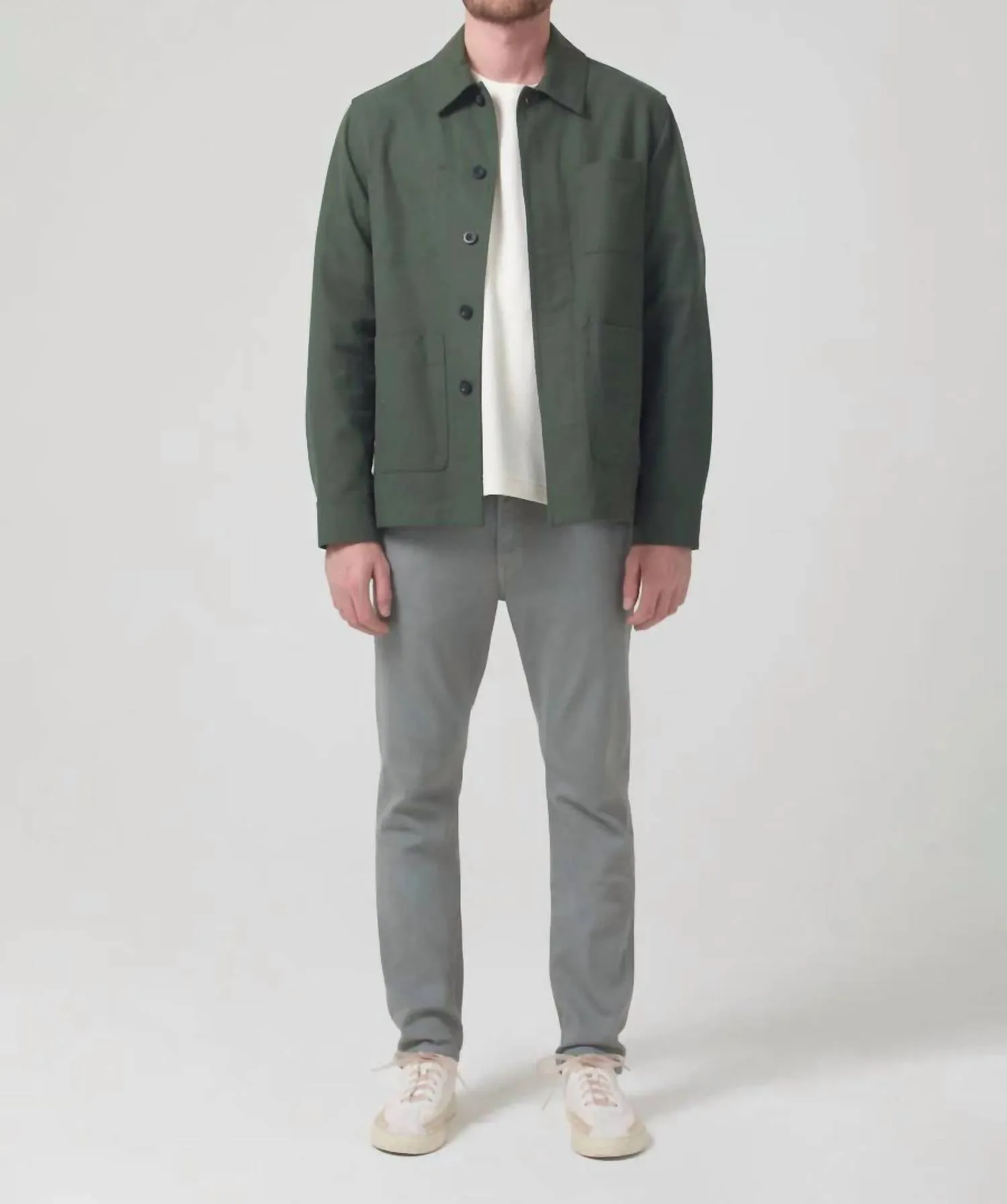 Gage Classic Straight 4 Way Stretch Twill Jeans In Agave