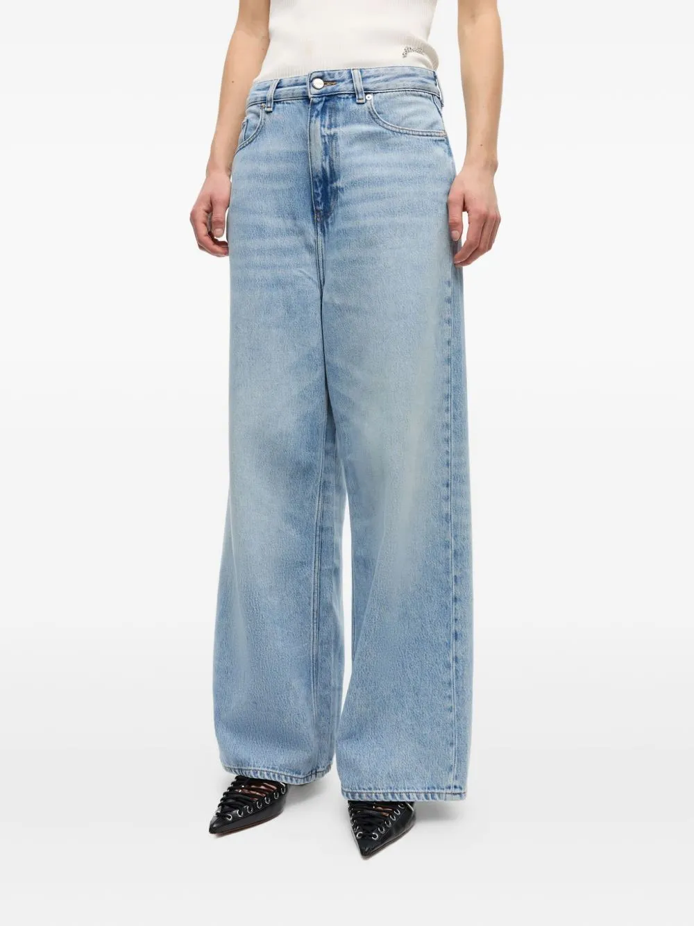 Ganni Women's Jeans Clear blue