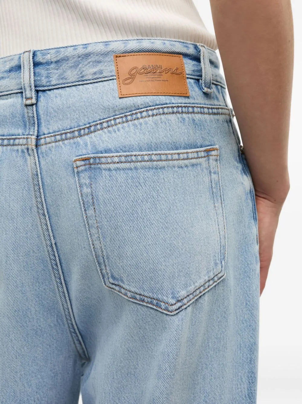 Ganni Women's Jeans Clear blue