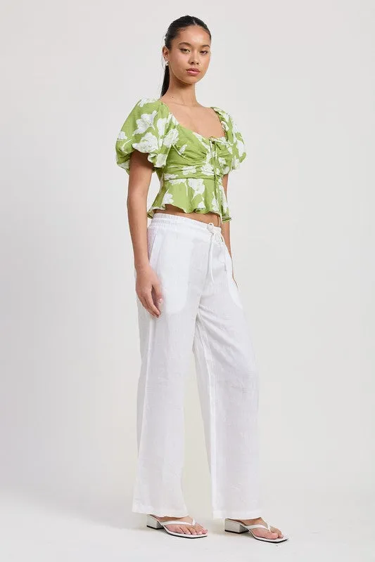 Garden Muse Peplum Top