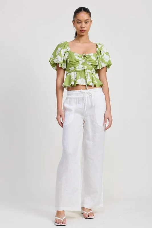 Garden Muse Peplum Top