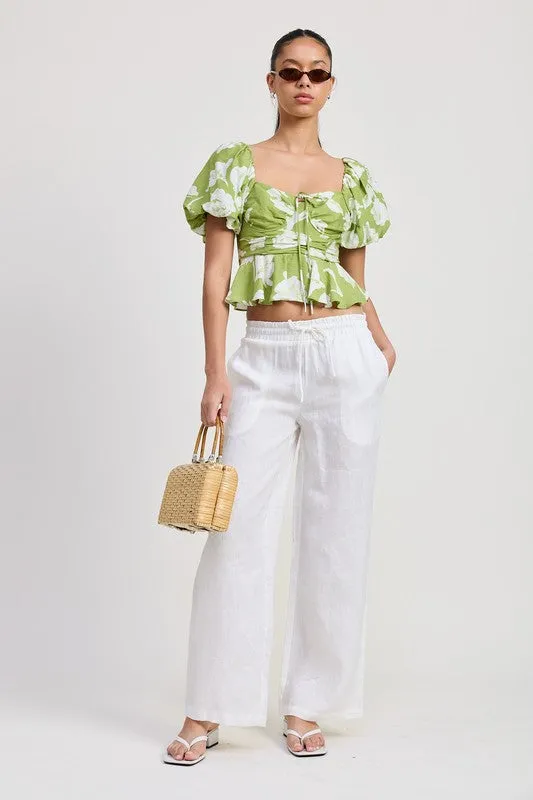 Garden Muse Peplum Top
