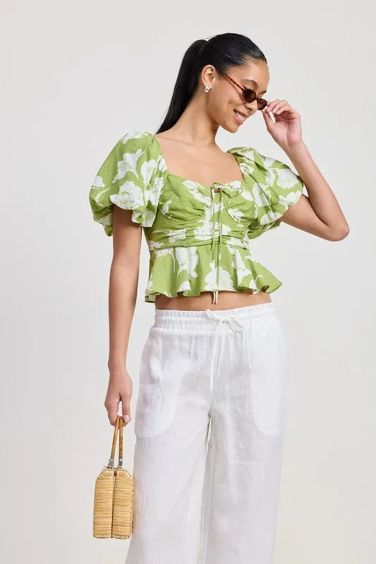 Garden Muse Peplum Top
