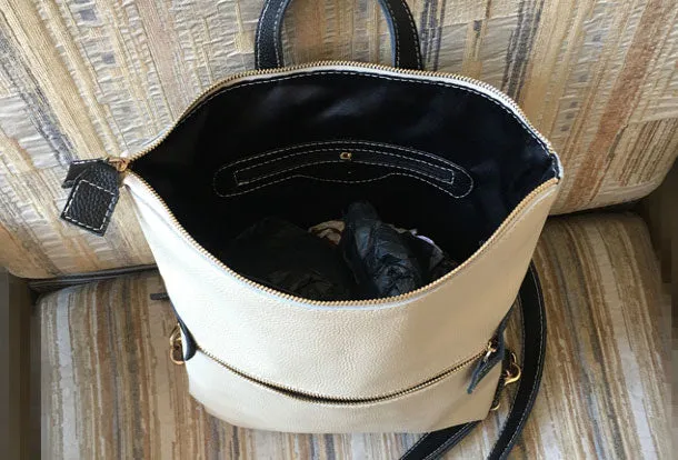 Genuine Leather Backpack Bag Shoulder Bag Handbag Purse For Women