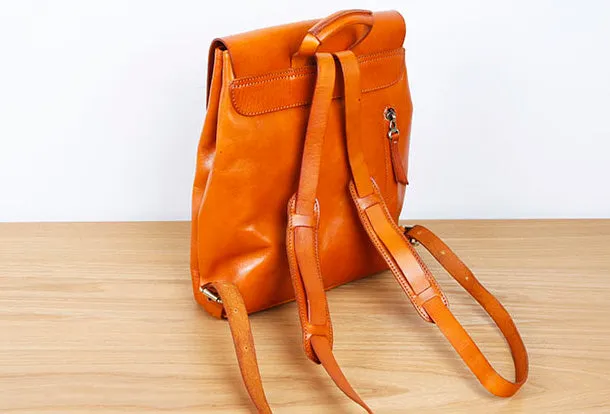 Genuine Leather Cute Backpack Bag Shoulder Bag Red Black Women Leather Purse