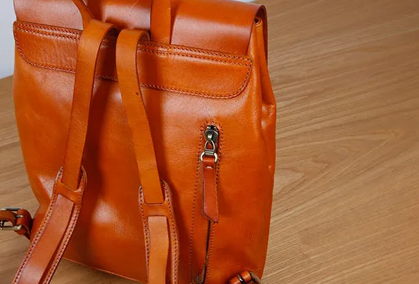 Genuine Leather Cute Backpack Bag Shoulder Bag Red Black Women Leather Purse