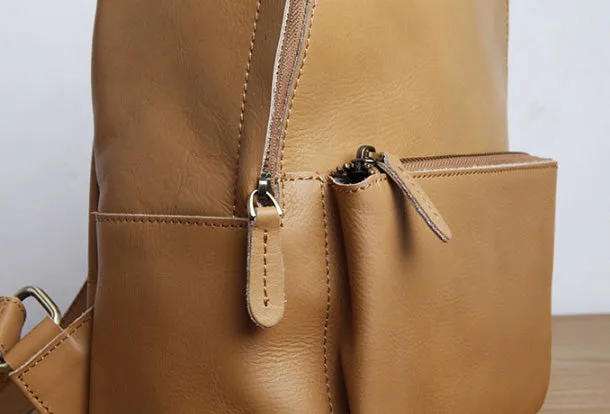 Genuine Leather Cute Backpack Bag Shoulder Bag Red Black Women Leather Purse
