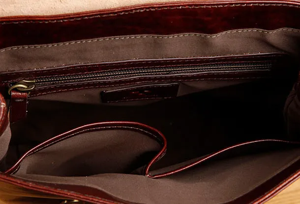 Genuine Leather Cute Backpack Bag Shoulder Bag Red Black Women Leather Purse