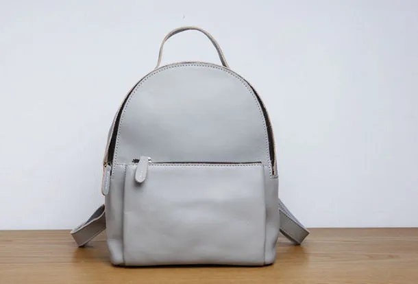 Genuine Leather Cute Backpack Bag Shoulder Bag Red Black Women Leather Purse