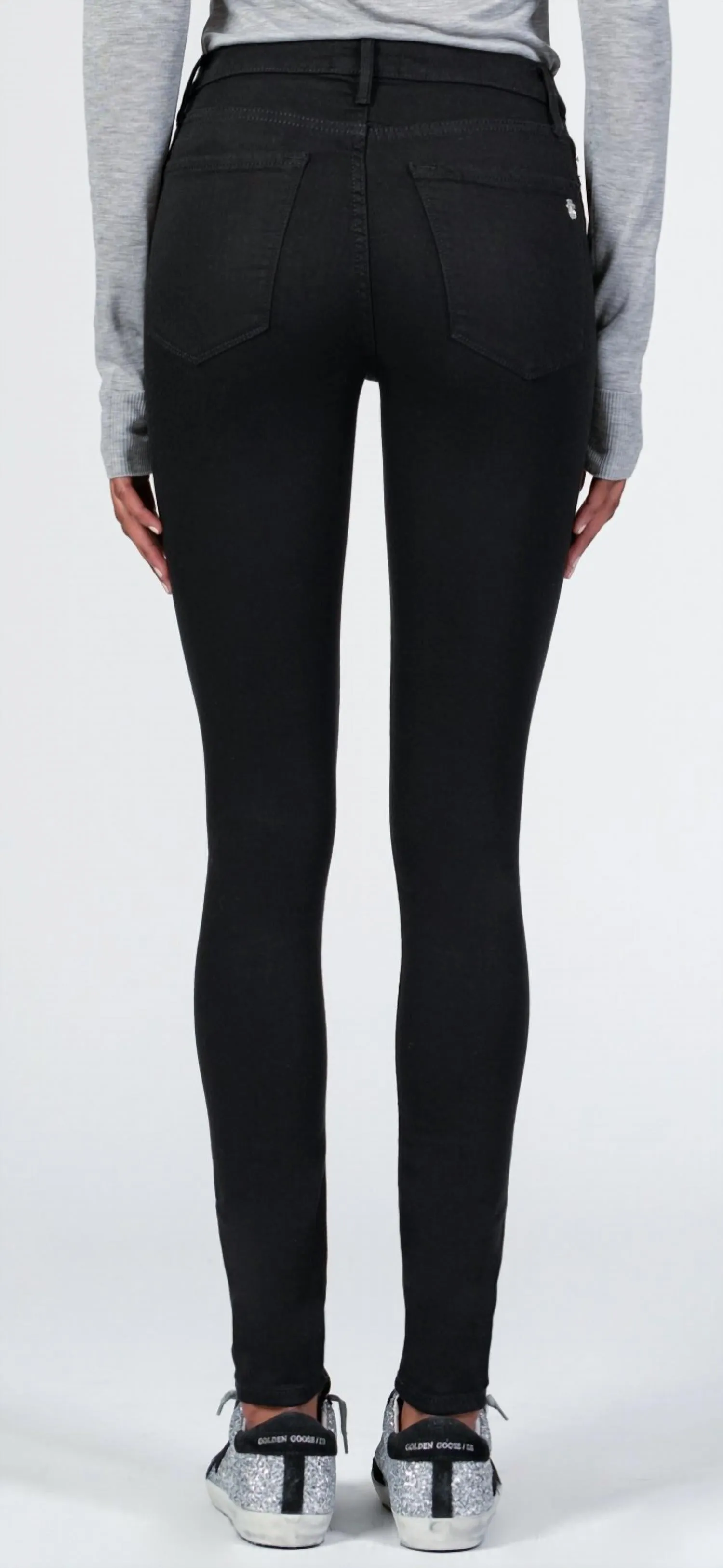 Gisele High Rise Super Skinny Denim In So Black